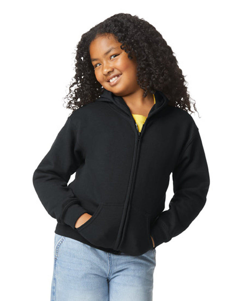 Youth X-Large Black Gildan 18600B 