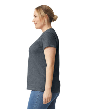 Women's 3X-Large Dark Htr Gildan 2000L 