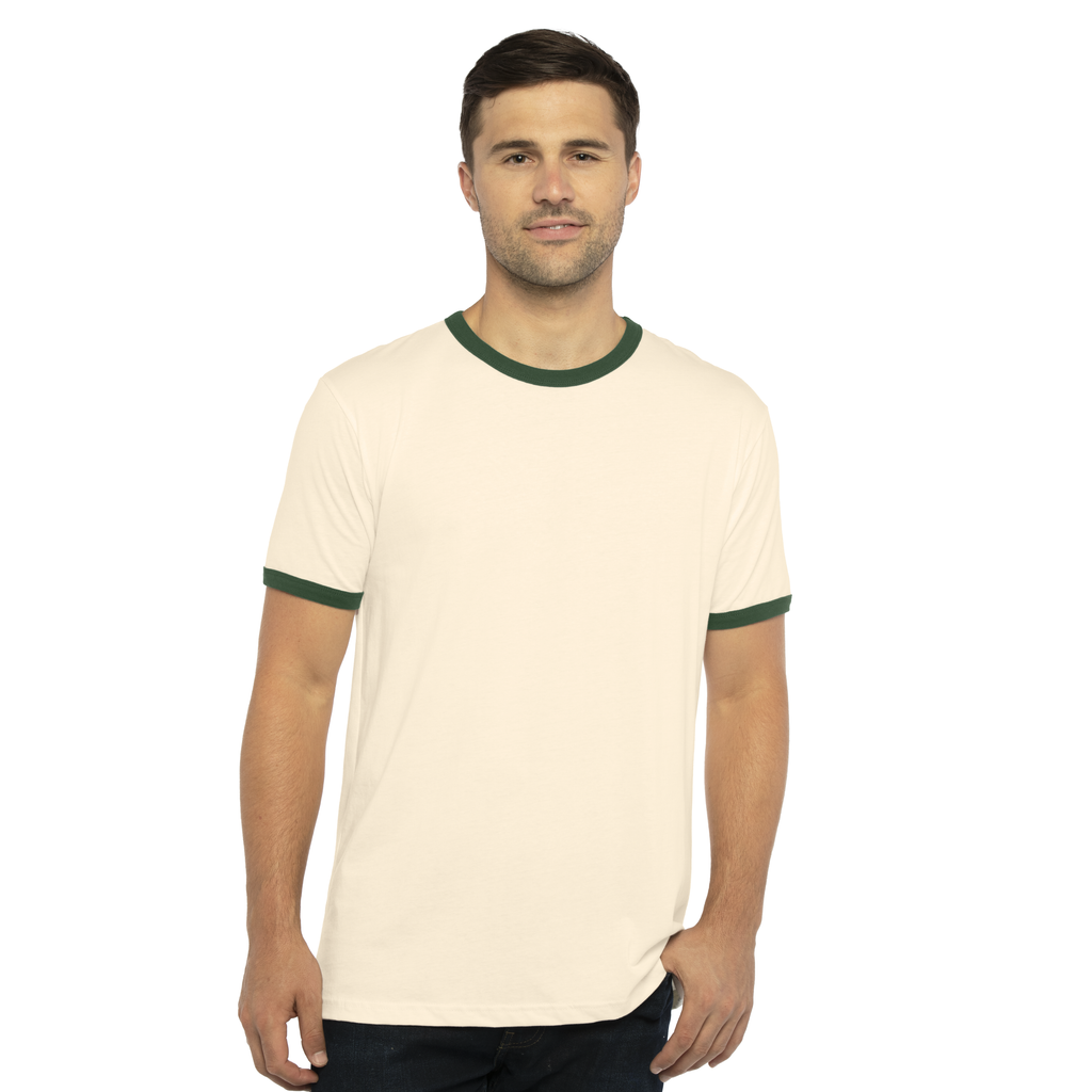 3X-Large Natural/forest Green Next Level 3604 