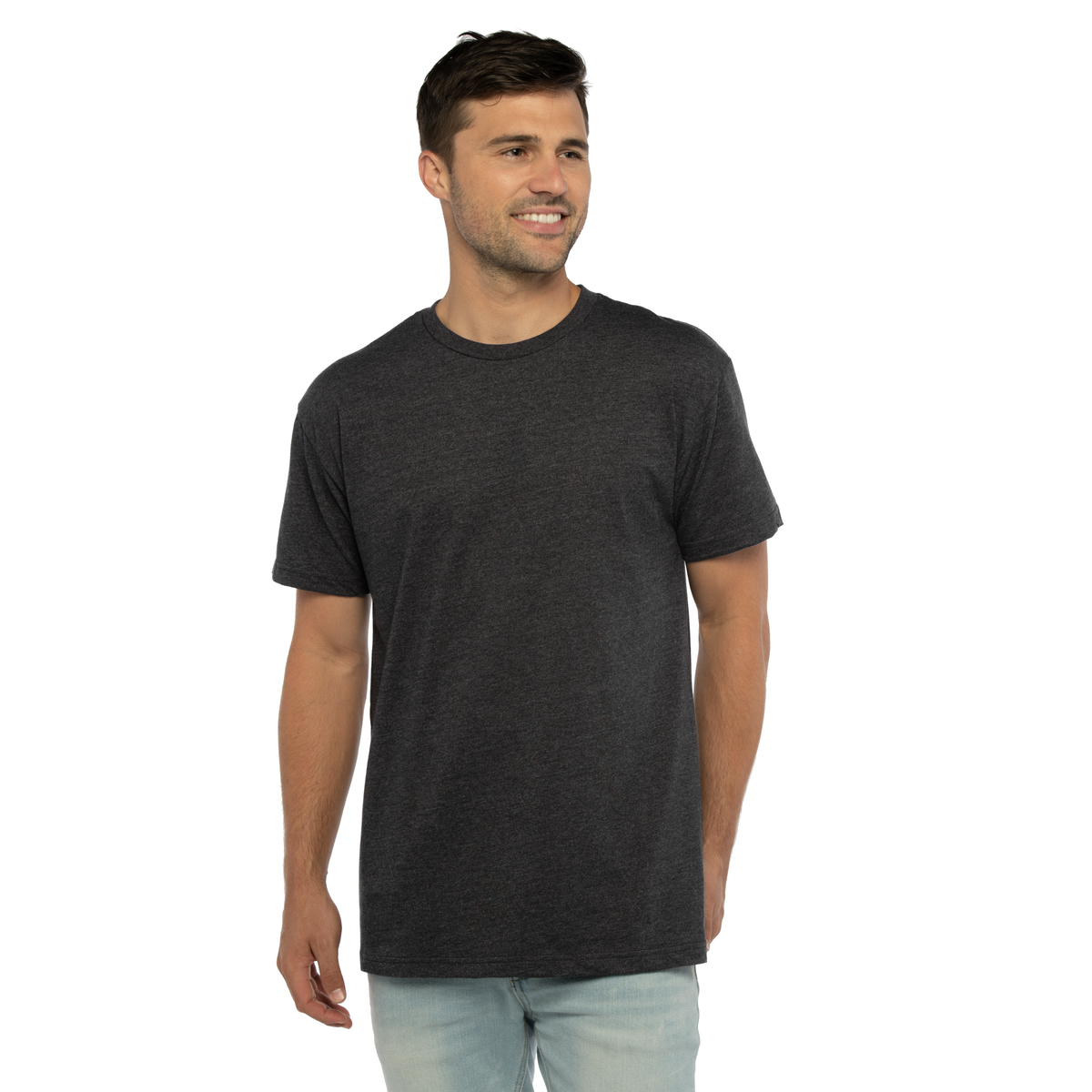 Next Level 4600 Unisex Eco Heavyweight T-Shirt (Heather Black ...