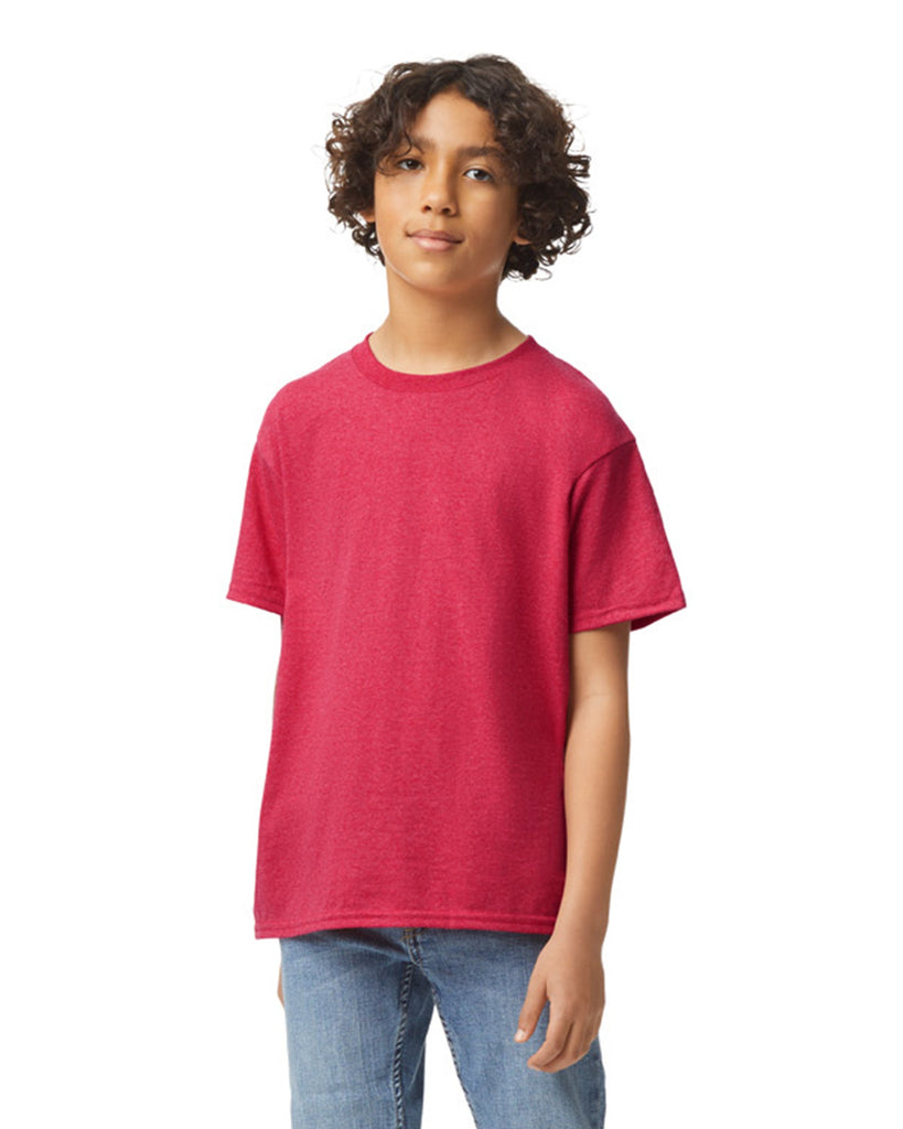 Youth X-Large Htr Red Gildan 5000B 