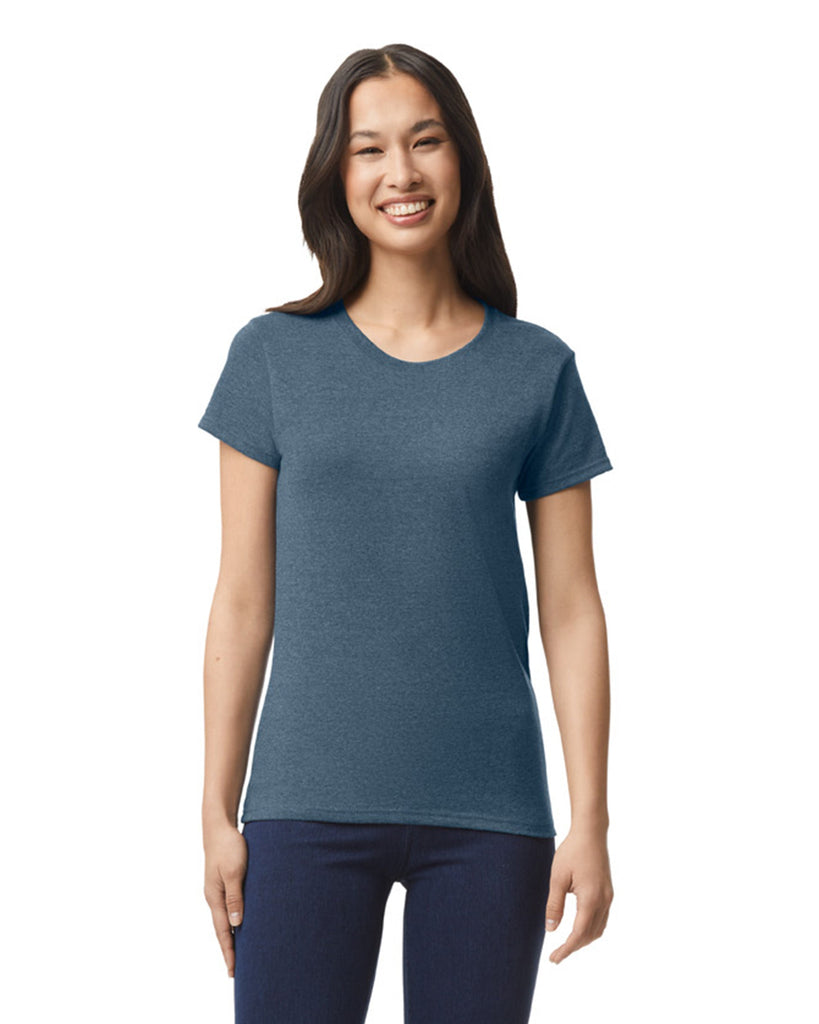 Women's 3X-Large Htr Navy Gildan 5000L 