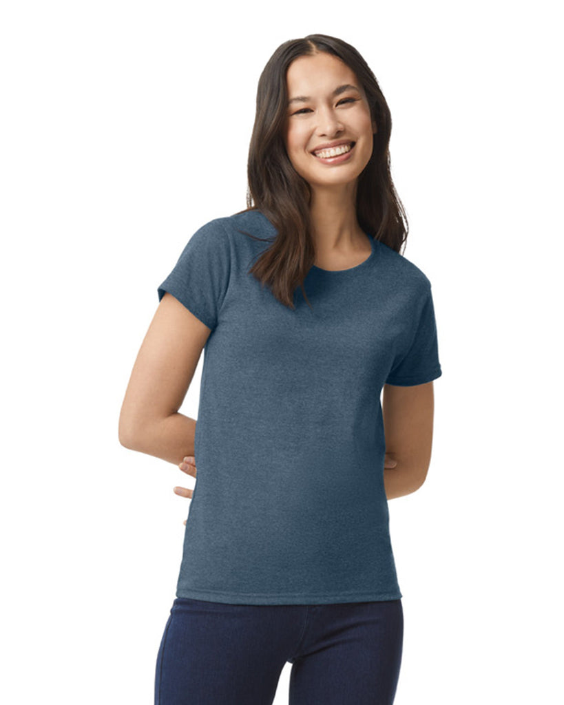 Women's 3X-Large Htr Navy Gildan 5000L 