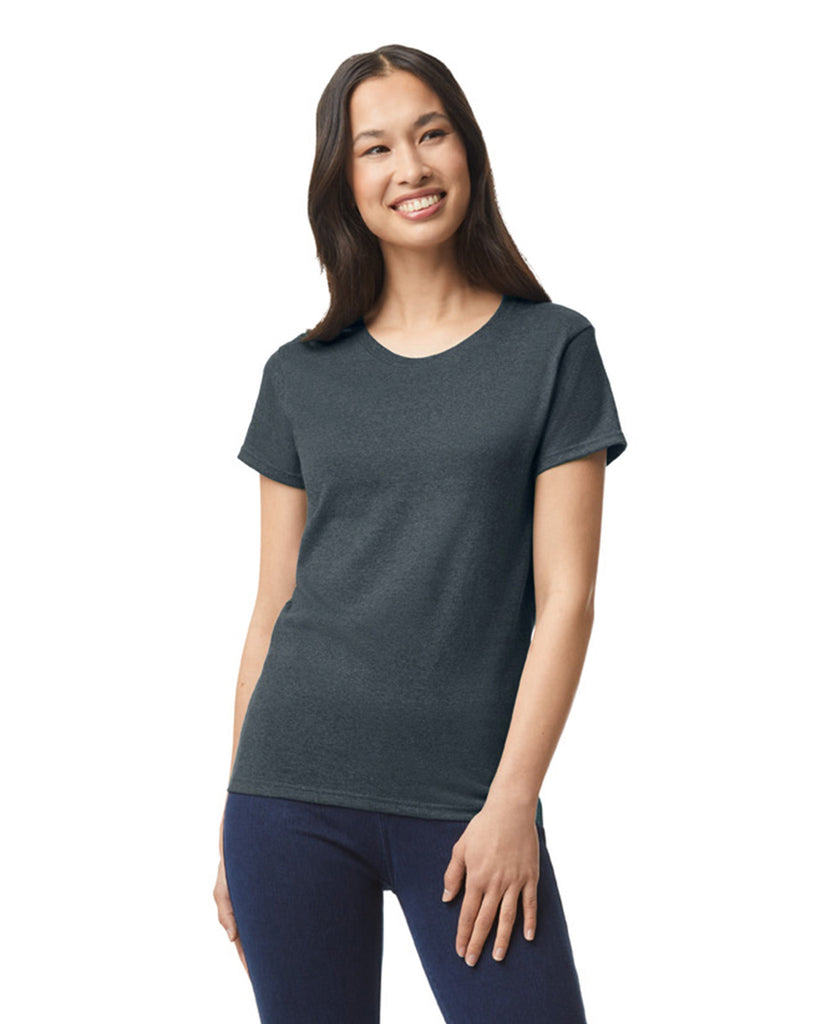 Women's 3X-Large Dark Htr Gildan 5000L 