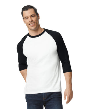 3X-Large White/trim Black Gildan 5700 