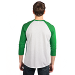 3X-Large Envy/heather White Next Level 6051 