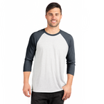 3X-Large Indigo/heather White Next Level 6051 