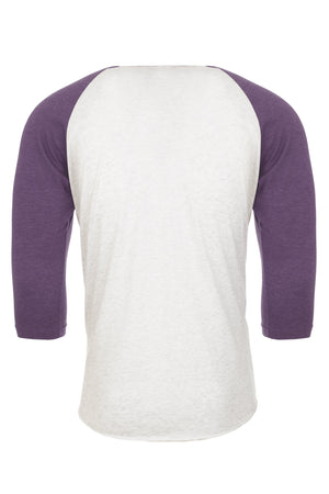 3X-Large Purple Rush/heather White Next Level 6051 