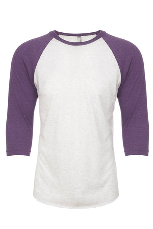 3X-Large Purple Rush/heather White Next Level 6051 