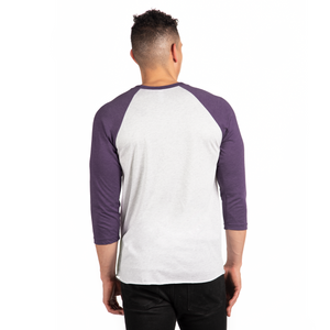 3X-Large Purple Rush/heather White Next Level 6051 