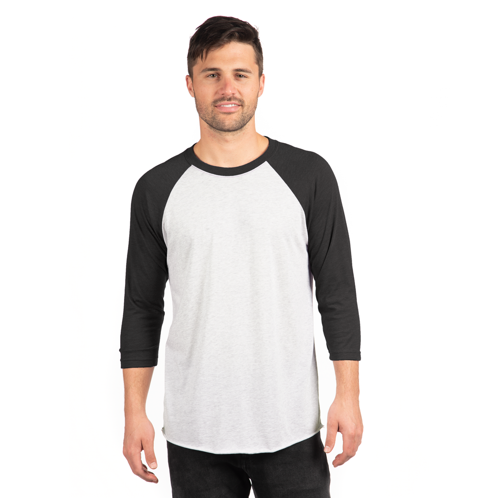 3X-Large Heather White/vintage Black Next Level 6051 