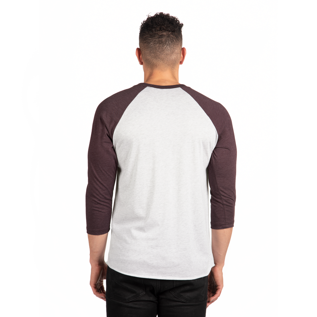 3X-Large Vintage Purple/heather White Next Level 6051 