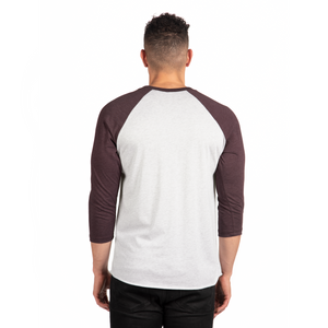 3X-Large Vintage Purple/heather White Next Level 6051 