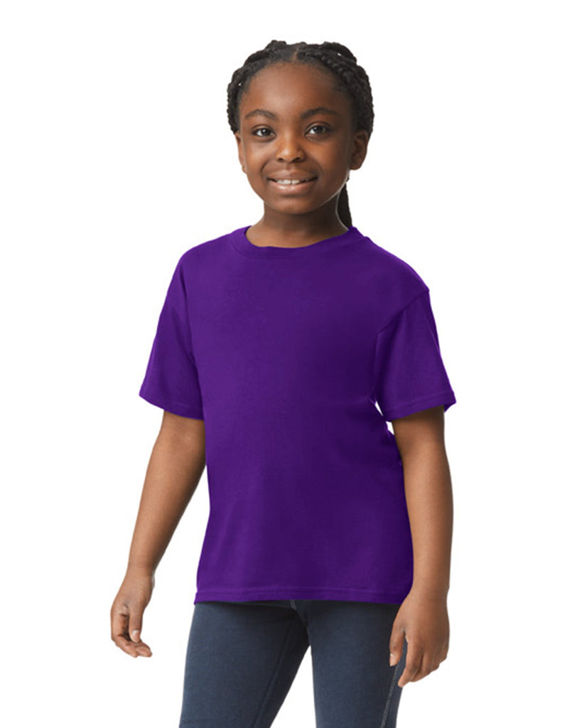 Youth X-Large Purple Gildan 64000B 