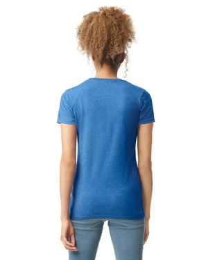 Women's 2X-Large Htr Royal Gildan 64000L 