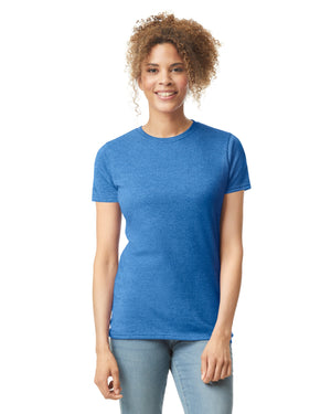 Women's 2X-Large Htr Royal Gildan 64000L 