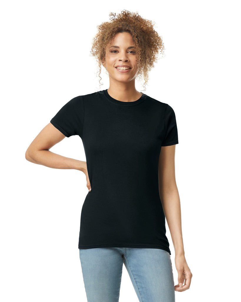 Women's 3X-Large Black Gildan 64000L 