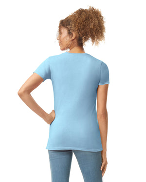 Women's 2X-Large Light Blue Gildan 64000L 