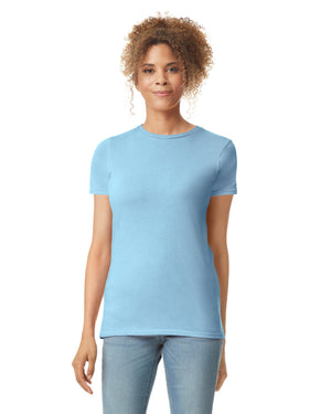 Women's 2X-Large Light Blue Gildan 64000L 