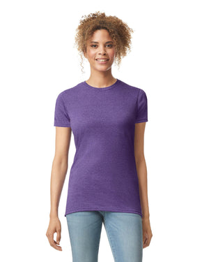 Women's 2X-Large Htr Purple Gildan 64000L 
