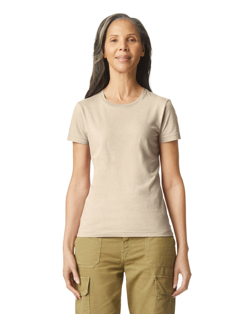 Women's 3X-Large Sand Gildan 64000L 