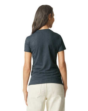 Women's 3X-Large Dark Htr Gildan 64000L 