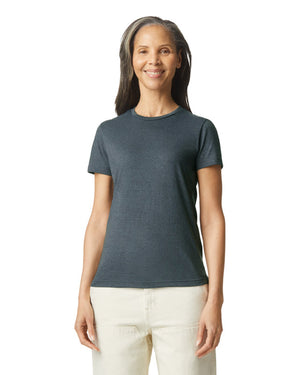Women's 3X-Large Dark Htr Gildan 64000L 