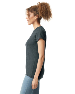 Women's 3X-Large Dark Htr Gildan 64000L 