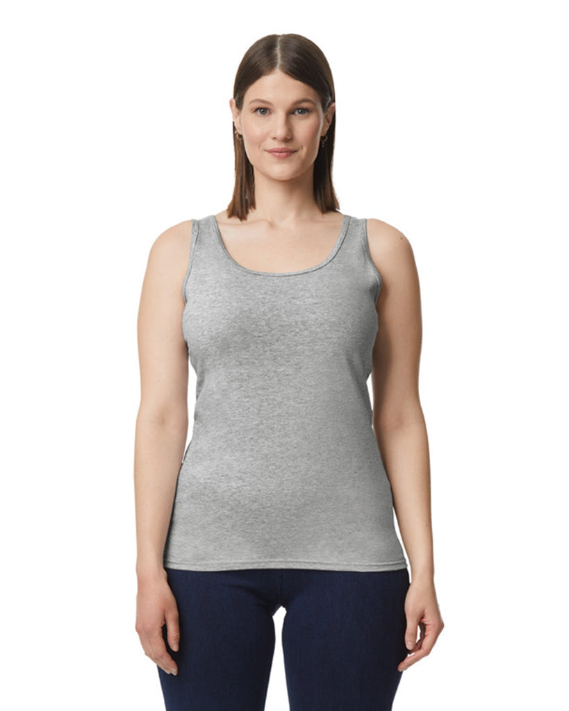 Women's 2X-Large Rs Sp Grey Gildan 64200L 
