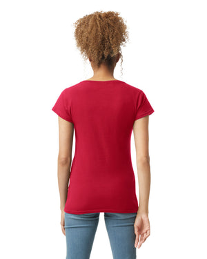 Women's 2X-Large Cherry Red Gildan 64V00L 
