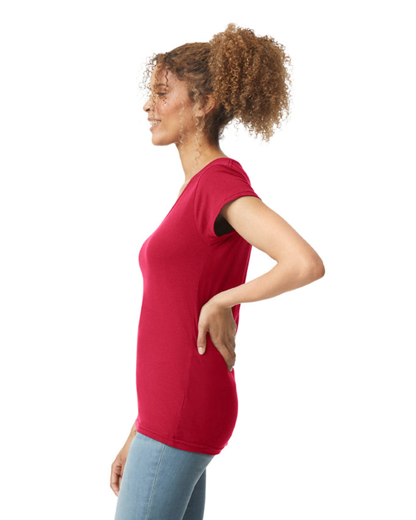 Women's 2X-Large Cherry Red Gildan 64V00L 