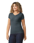 Women's 2X-Large Dark Htr Gildan 64V00L 