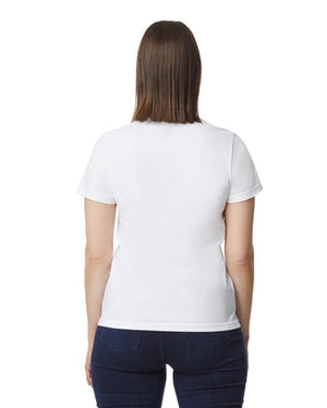 Women's 3X-Large White Gildan 65000L 