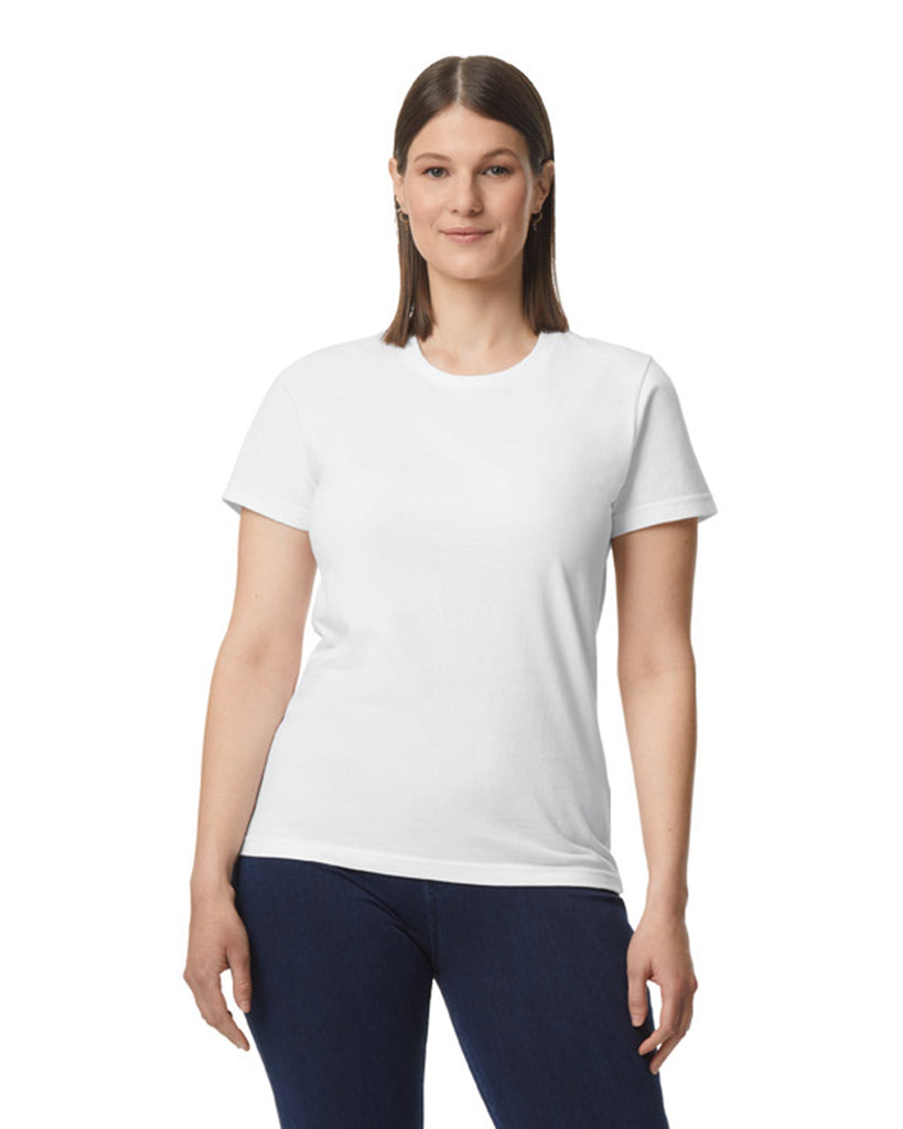Women's 3X-Large White Gildan 65000L 