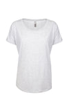 Women's 3X-Large Heather White Next Level 6760 