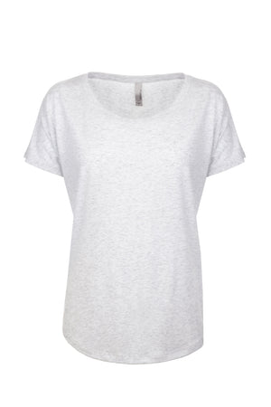 Women's 3X-Large Heather White Next Level 6760 