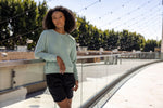 Women's 3X-Large Stonewash Green Next Level 9084 