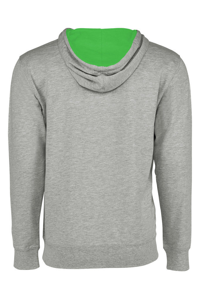 3X-Large Heather Gray/kelly Green Next Level 9301 