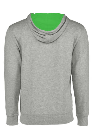 3X-Large Heather Gray/kelly Green Next Level 9301 