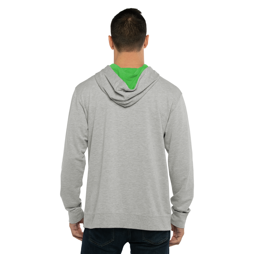 3X-Large Heather Gray/kelly Green Next Level 9301 