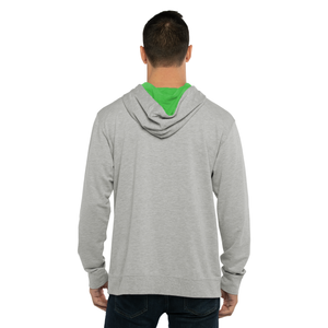 3X-Large Heather Gray/kelly Green Next Level 9301 