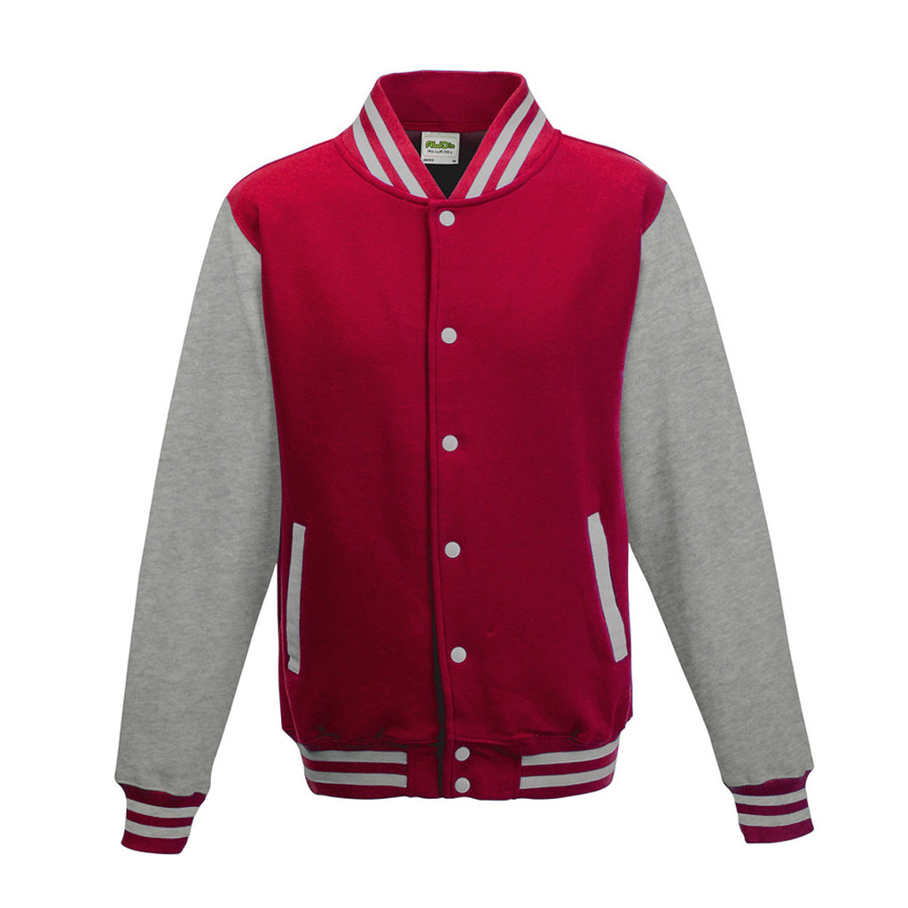 3X-Large FIRE RED/HEATHER GREY AWDis JHA043 