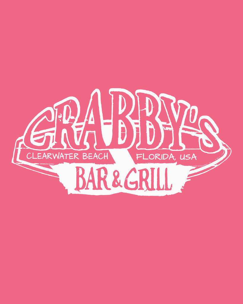 3X-Large Coral Silk Beachside HG Crabby's Bar and Grill Clearwater LOGO 