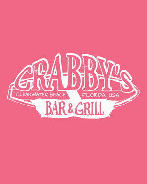 3X-Large Coral Silk Beachside HG Crabby's Bar and Grill Clearwater LOGO 