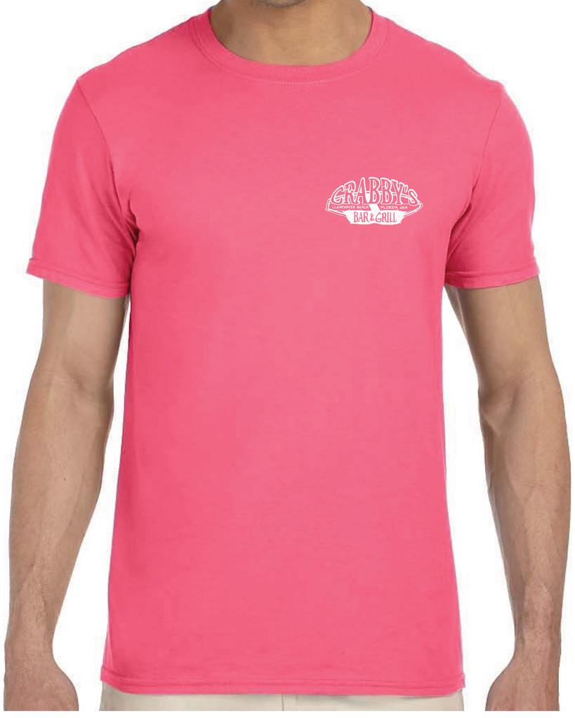 3X-Large Coral Silk Beachside HG Crabby's Bar and Grill Clearwater LOGO 