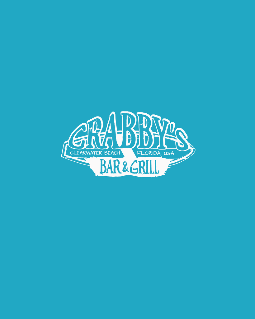 3X-Large Heather Galapagos Blue Beachside HG Crabby's Bar and Grill Clearwater LOGO 