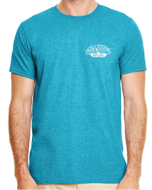 3X-Large Heather Galapagos Blue Beachside HG Crabby's Bar and Grill Clearwater LOGO 