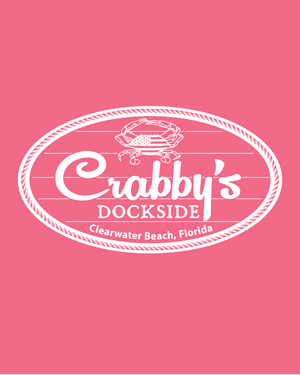 3X-Large Coral Silk Beachside HG Crabby's Dockside Clearwater LOGO 