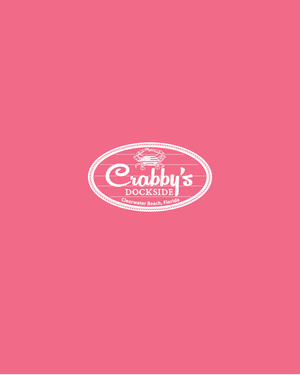 3X-Large Coral Silk Beachside HG Crabby's Dockside Clearwater LOGO 