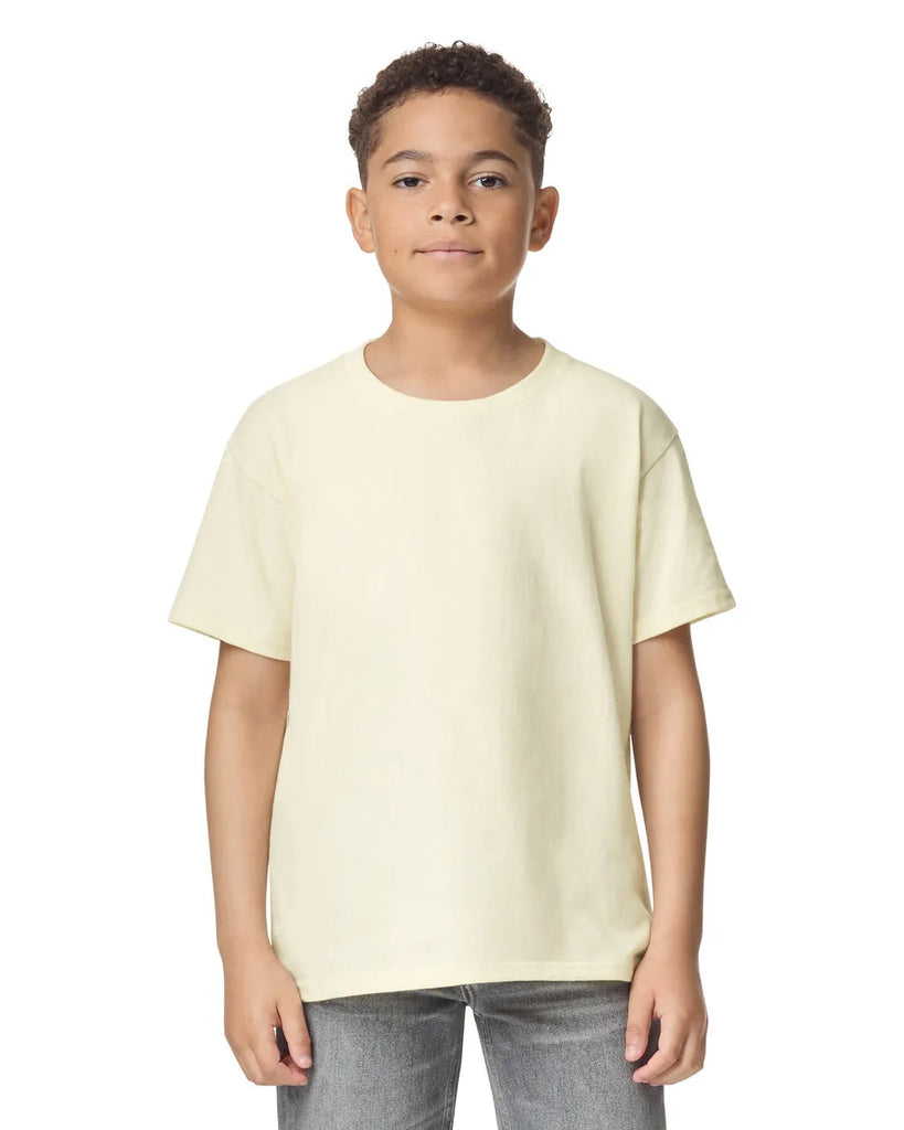 Youth X-Large Off White Gildan 5000B 